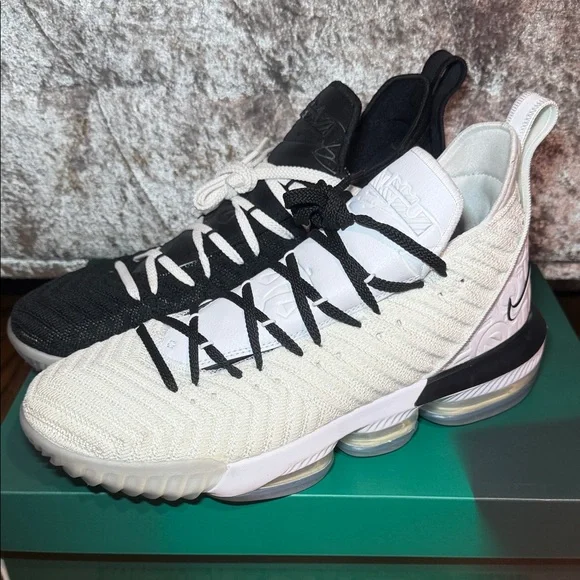 2018 Nike Lebron 16 XVI Equality White Black BQ5969-100 Sz13 like new condition